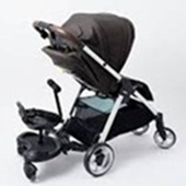 Stroller with kid scooter width=